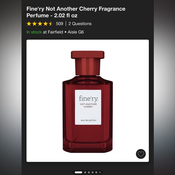 Fine’ry Not Another Cherry Fragrance Perfume - Picture 4 of 4